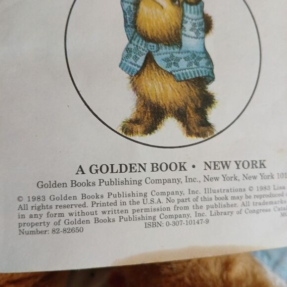 3 Brown and White Teddy Bears with Vintage 1983 Golden Book - The Three Bears - Picture 6 of 8